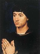 Rogier van der Weyden Portrait Diptych of Jean de Gros oil